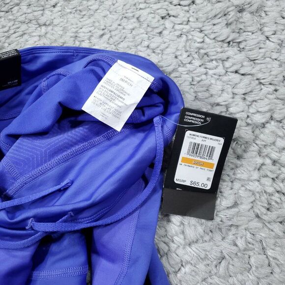 READ Under Armour Infrared Up Pace Compression Tights Leggings Size Small Purple - Picture 6 of 9